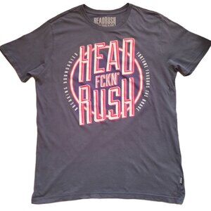 Headrush Men's Fortune Favours The Brave T-Shirt Graphic Print , Size XL, *READ